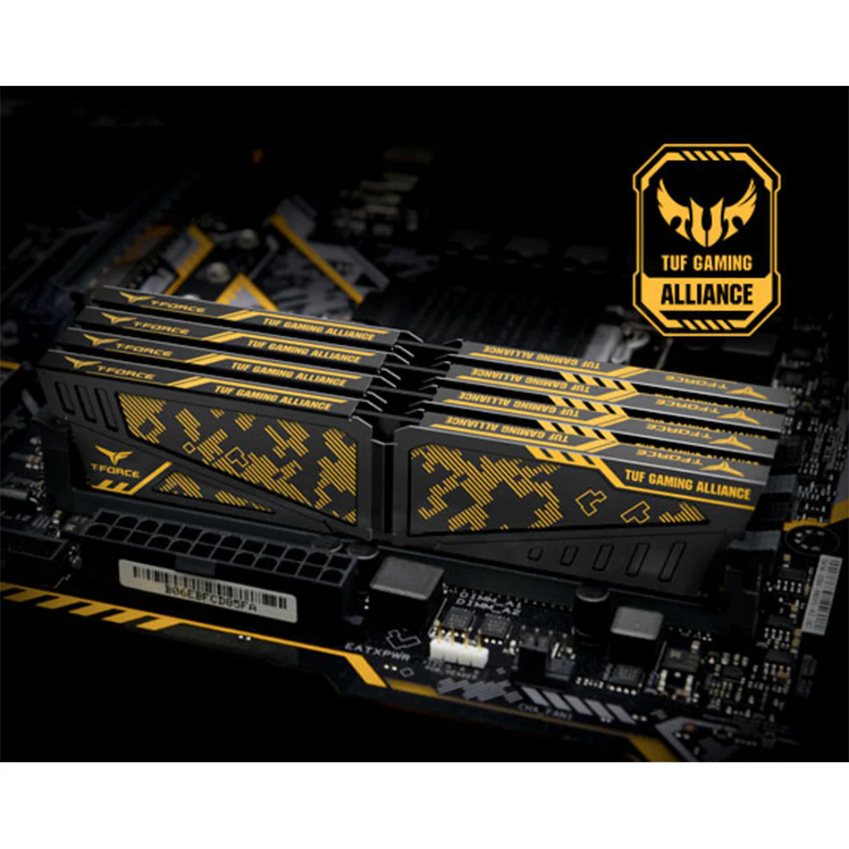 TeamGroup Vulcan T-Force TUF Gaming Alliance DDR4 8GB (1x8GB) 3600MHz CL18 Desktop Memory (TLTYD48G3600HC18J01) - Image 5