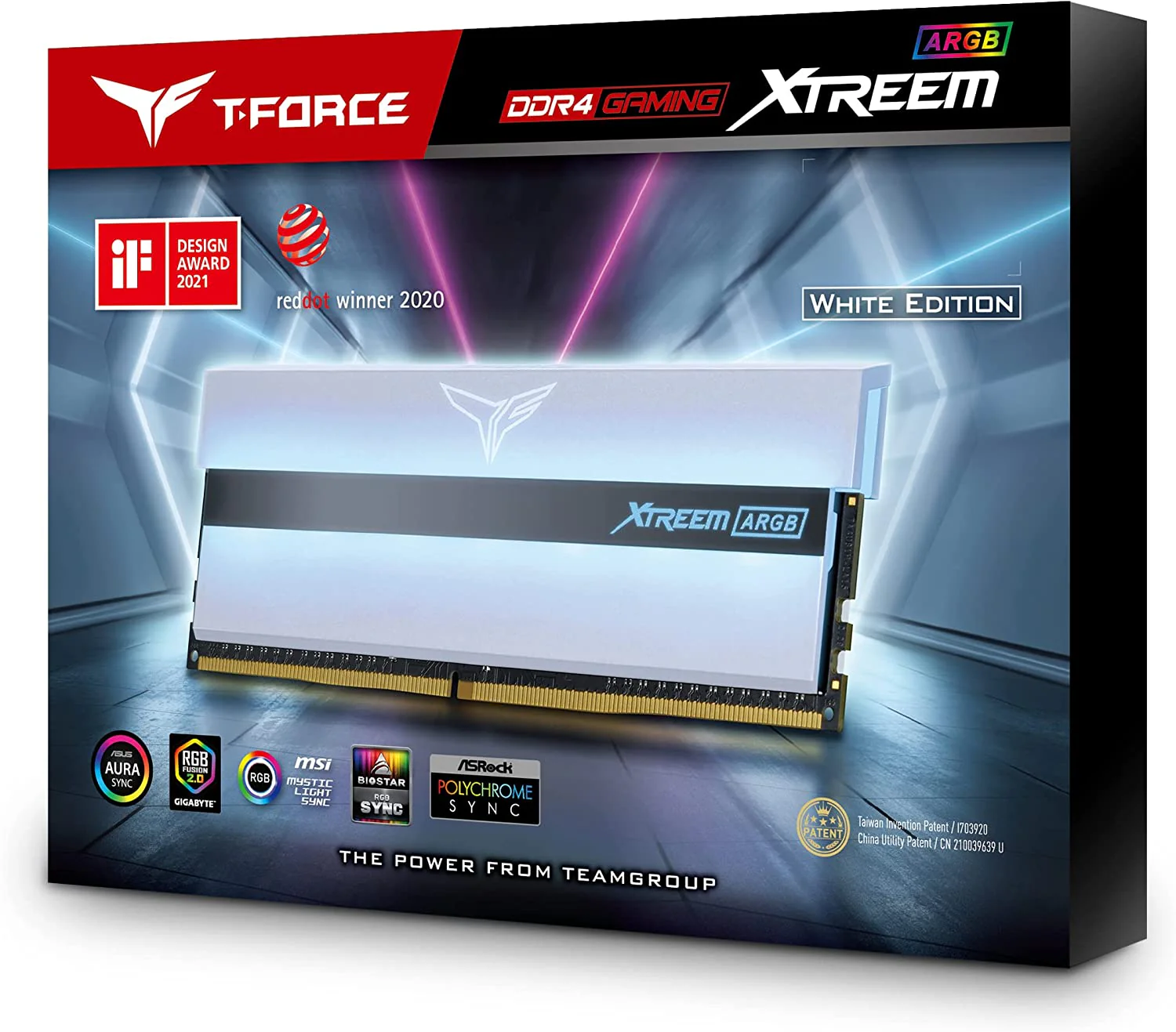 Teamgroup T-Force Xtreem ARGB 16GB (2X8GB) DDR4 3600Mhz CL18-22-22-42 1.35V Desktop Memory (White) (TF13D416G3600HC18JDC01) - Image 7