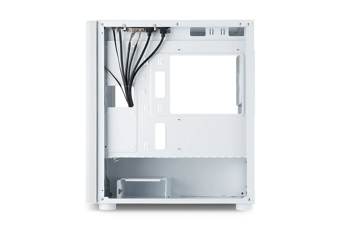 Tecware Flatline High Airflow mATX Case (White) - Image 3