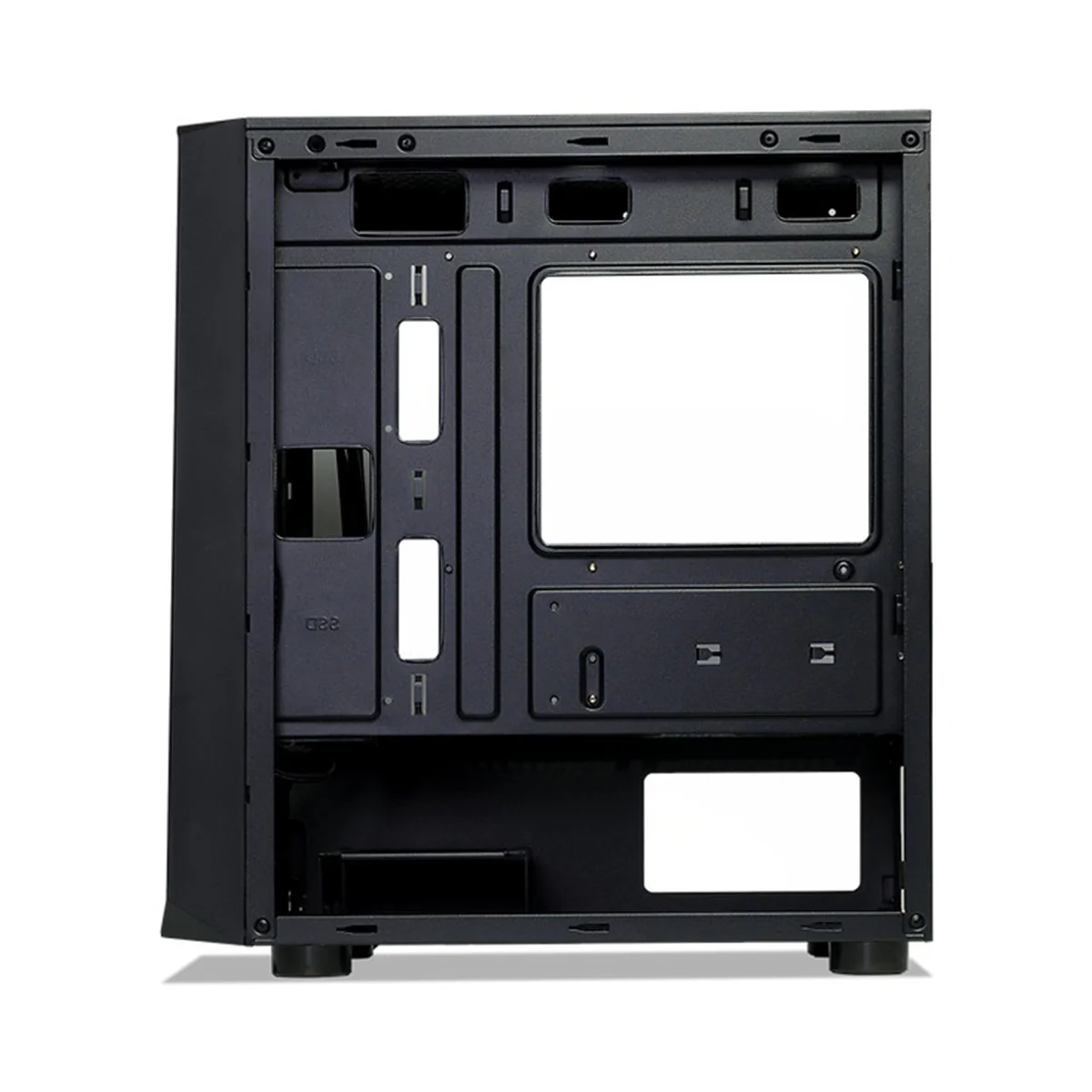 Tecware Forge M Omni Link Mesh Front /TG Side Panel High Airflow PC Case (Black, White) - Image 4