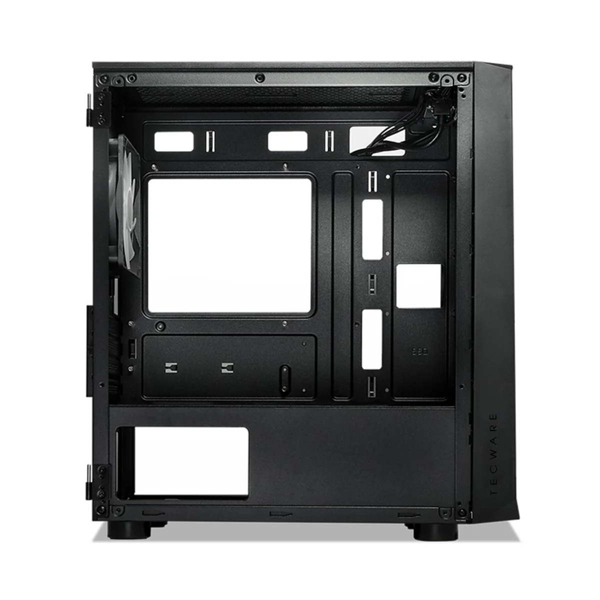 Tecware Forge M Omni Link Mesh Front /TG Side Panel High Airflow PC Case (Black, White) - Image 5