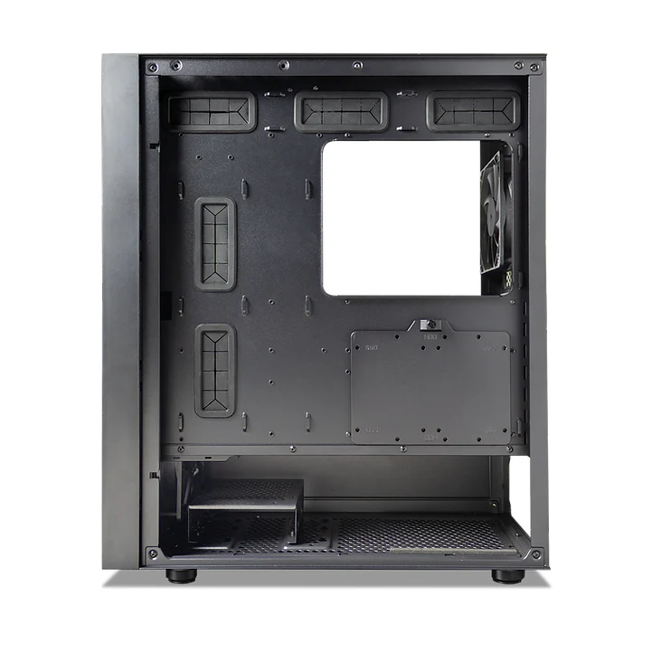 Tecware Forge S TG High Airflow PC Case With 4X Omni P12 ARGB Fans + Hub (Black) - Image 8