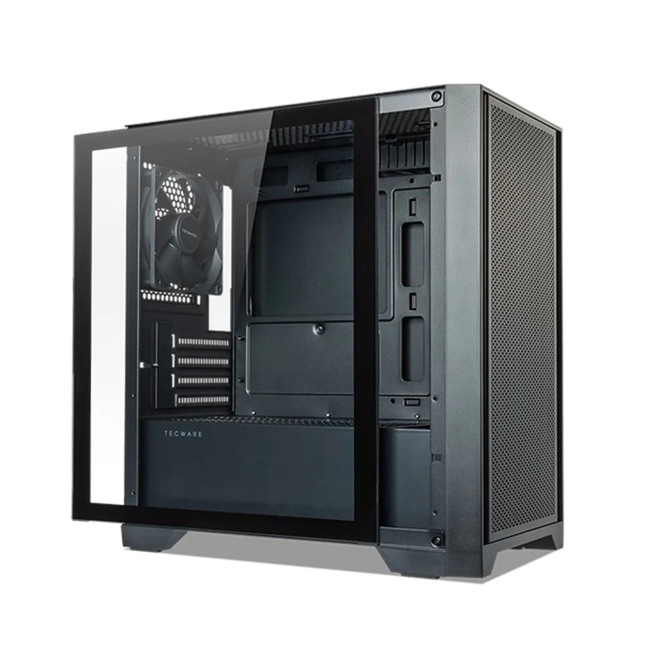 Tecware NEO M2 TG High Airflow Matx Case Tempered Glasse PC Case (Black, White) - Image 5