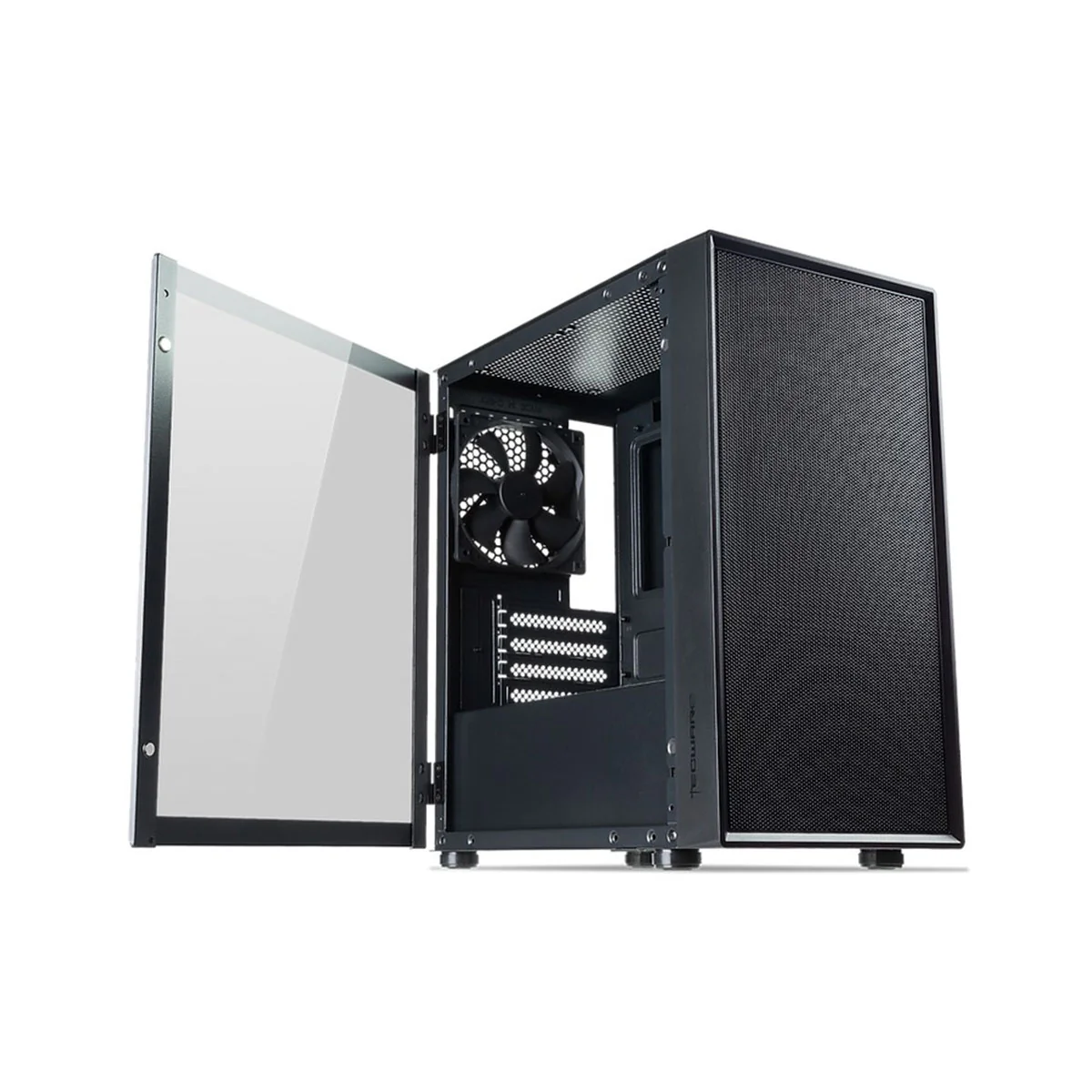 Tecware Nexus Air M2 TG High Airflow MATX PC Case with 3x 120mm Non LED Fans (Black) - Image 5