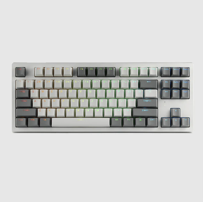 Tecware Phantom+ Elite 87-Keys RGB Wireless/Wired White Mechanical Keyboard (Pre-Lubed Wraith Brown Tactile Switches) - Image 2