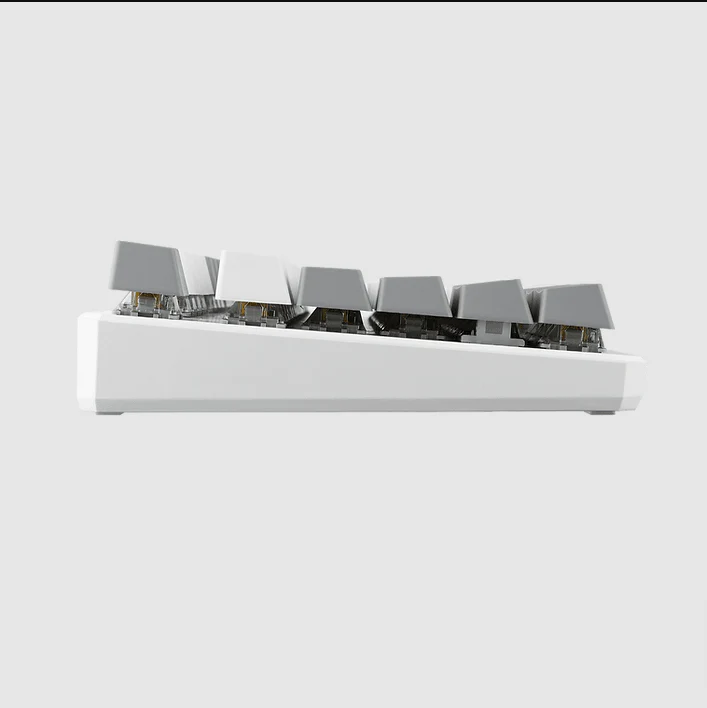 Tecware Phantom+ Elite 87-Keys RGB Wireless/Wired White Mechanical Keyboard (Pre-Lubed Wraith Orange Tactile Switches) - Image 6