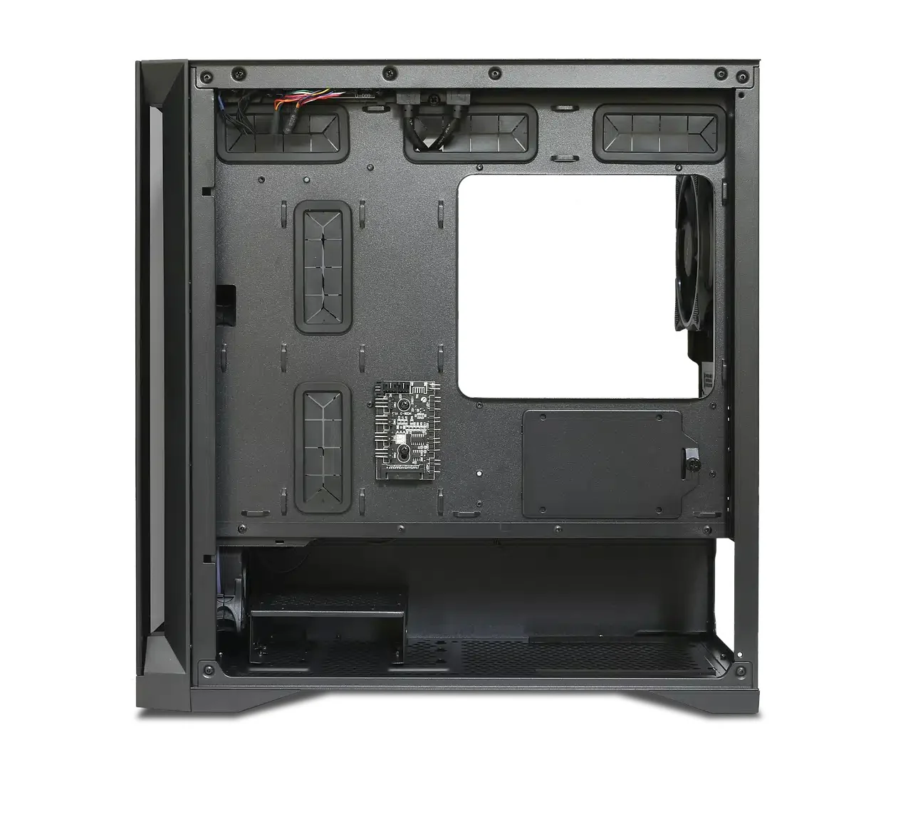 Tecware Vision M High Airflow MATX Dual Tempered Glass PC Case (Black) - Image 5