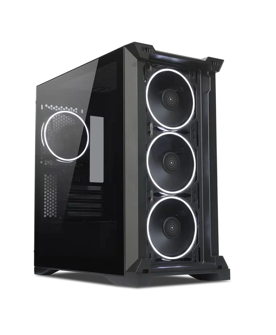 Tecware Vision M High Airflow MATX Dual Tempered Glass PC Case (Black) - Image 6