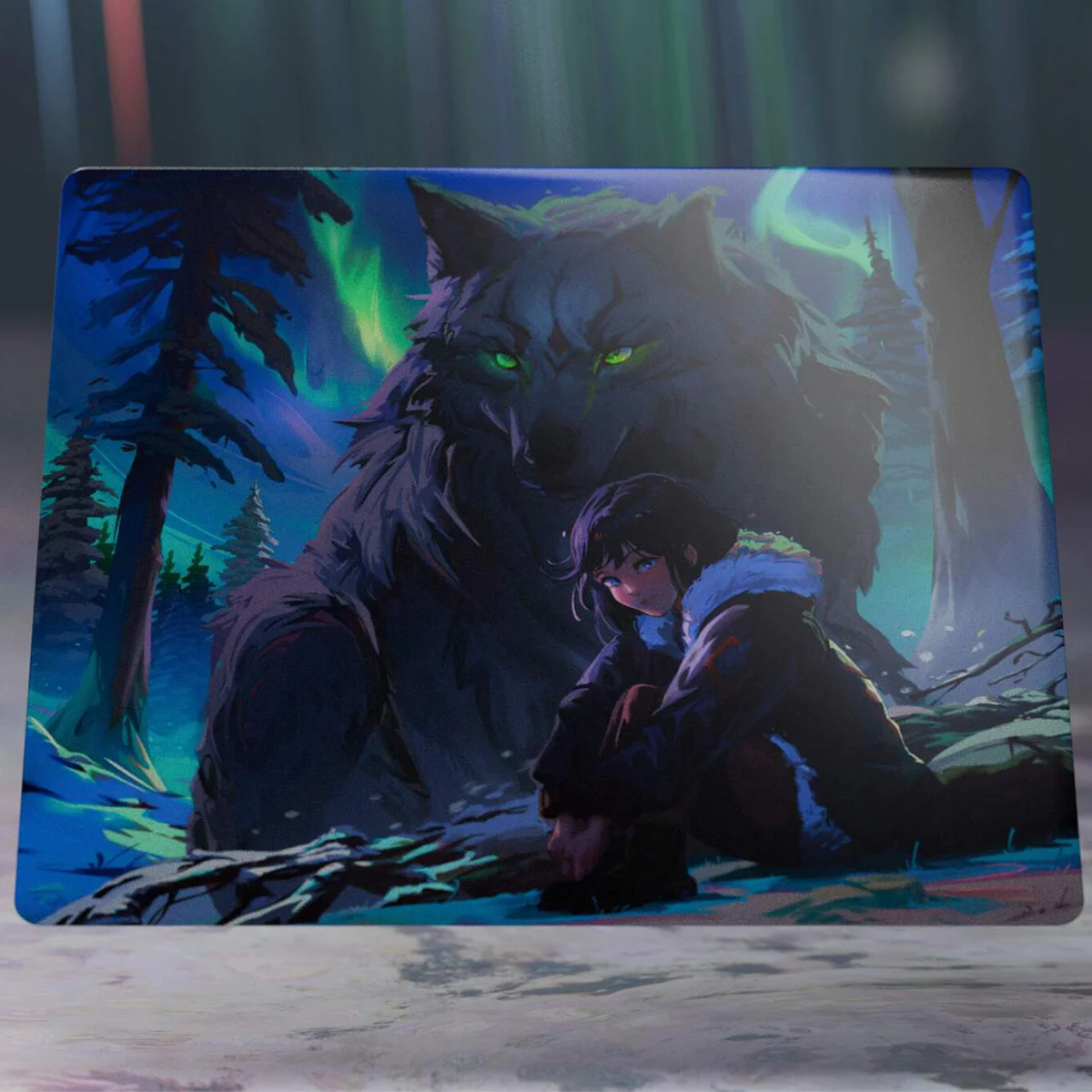 Tekkusai x Hitbox Studios The Guardian Glass Mousepad - Image 5