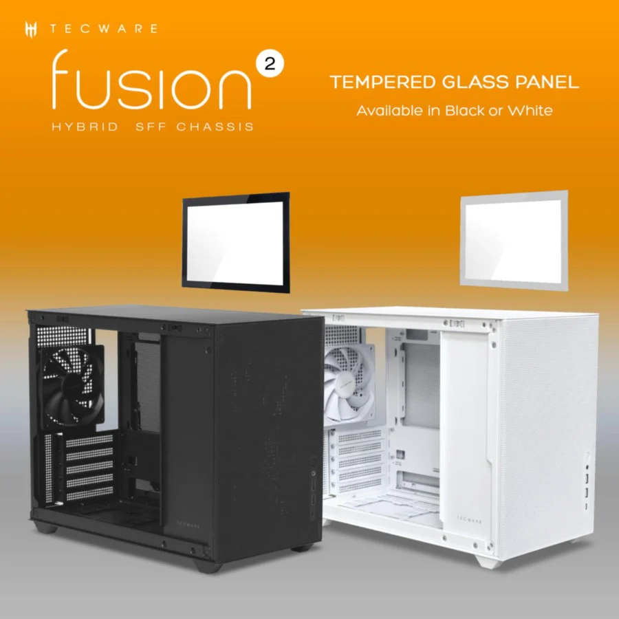 Tempered Glass For Tecware Fusion 2 Case (Black, White) - Image 4