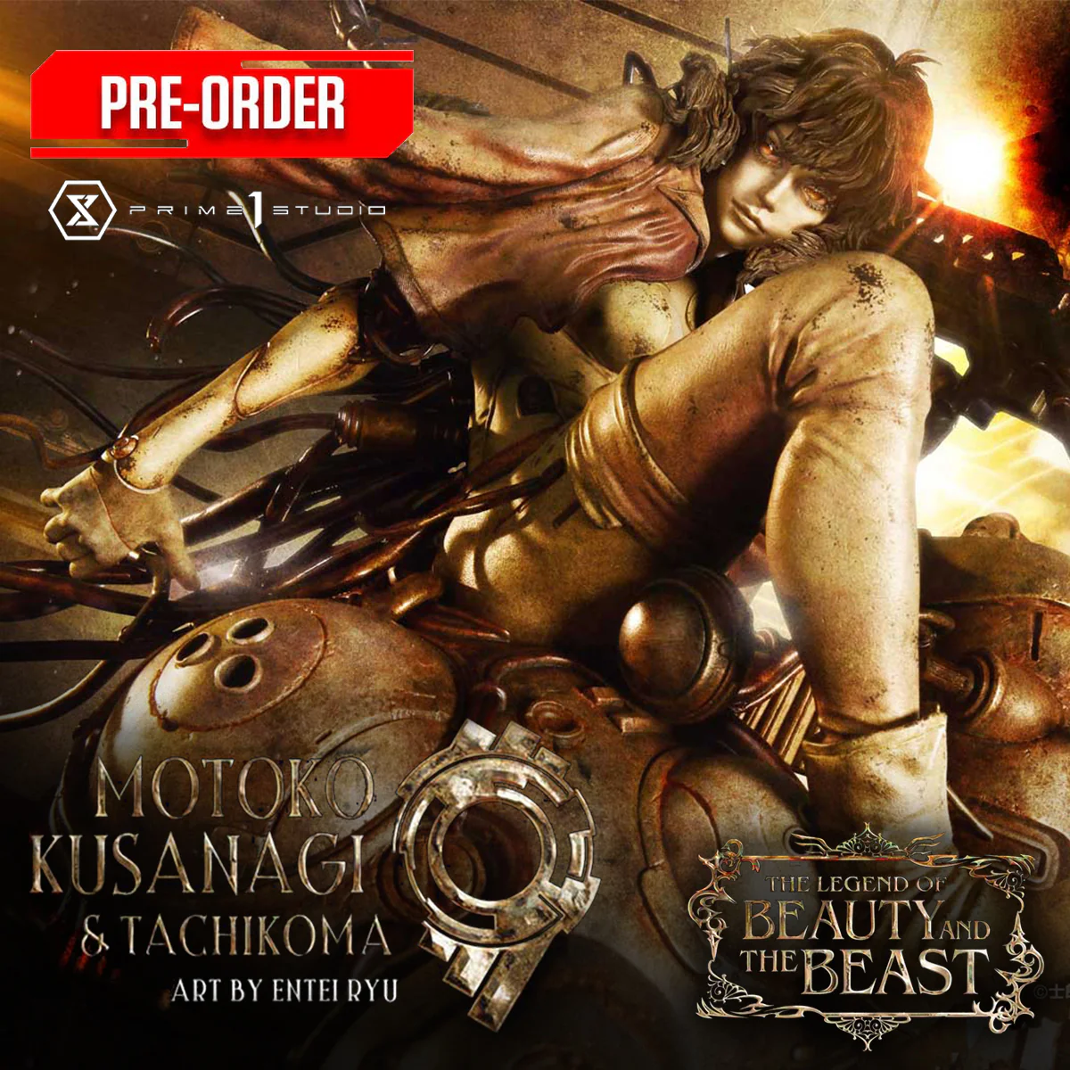 The Legend of Beauty and the Beast Ghost in the Shell Stand Alone Complex Motoko Kusanagi & Tachikoma Art by Entei Ryu (LBBGITS-01) Pre-Order Downpayment