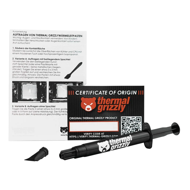 Thermal Grizzly Aeronaut 1.5 mL / 3.9g Top Performance Thermal Paste (TG-A-015-R) - Image 7