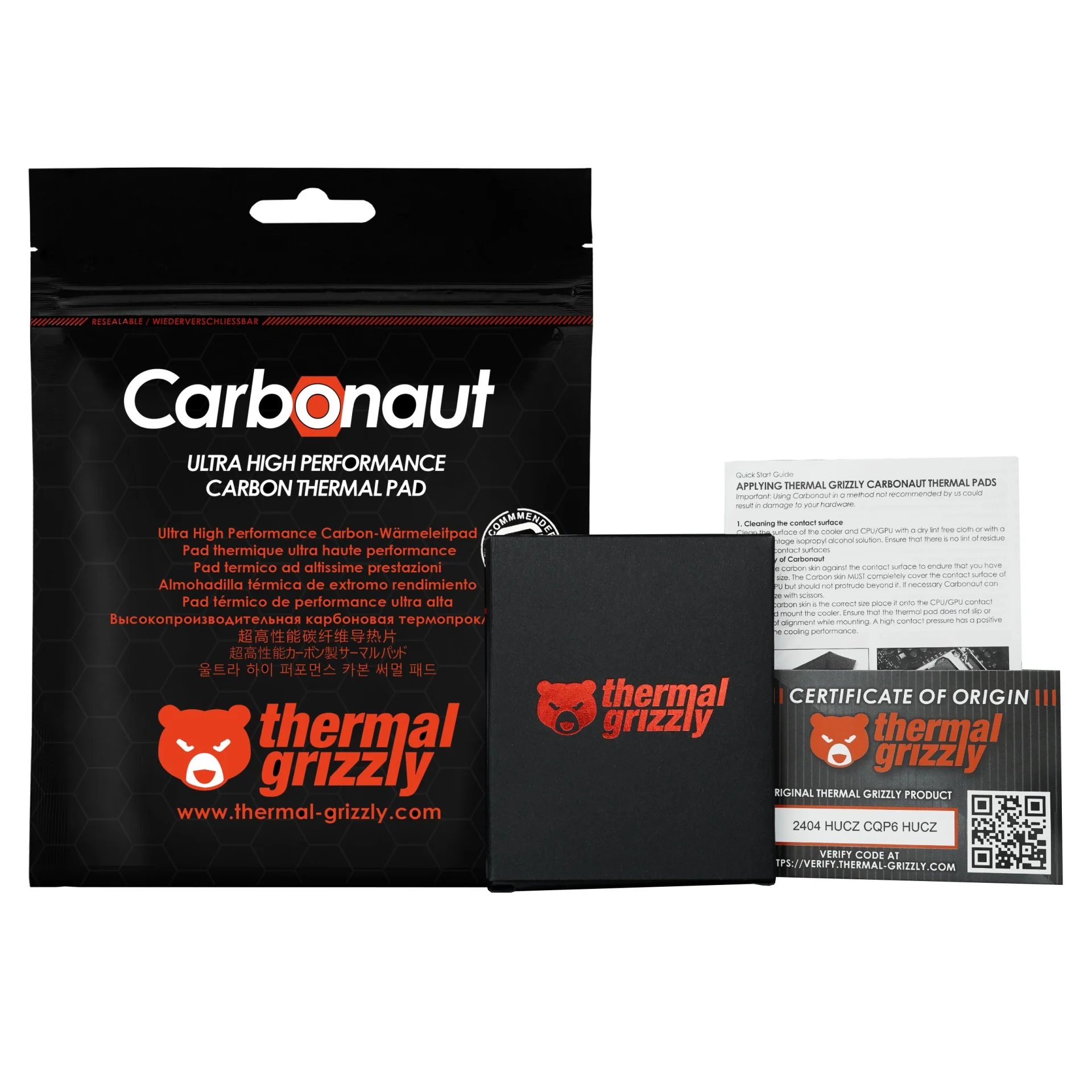 Thermal Grizzly Carbonaut Ultra High Performance Carbon Thermal Pad 32x32x0.2mm (TG-CA-32-32-02-R) - Image 6