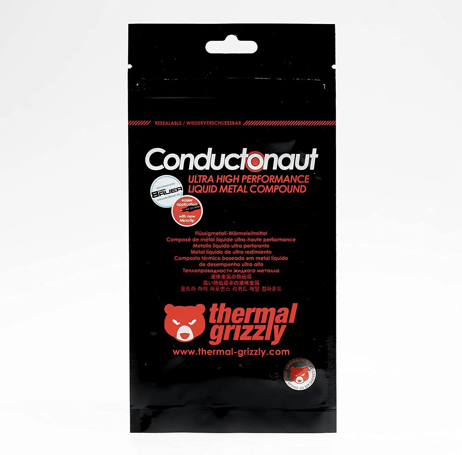 Thermal Grizzly Conductonaut Ultra High Performance Liquid Metal Compound 5G (TG-C-005-R) - Image 5