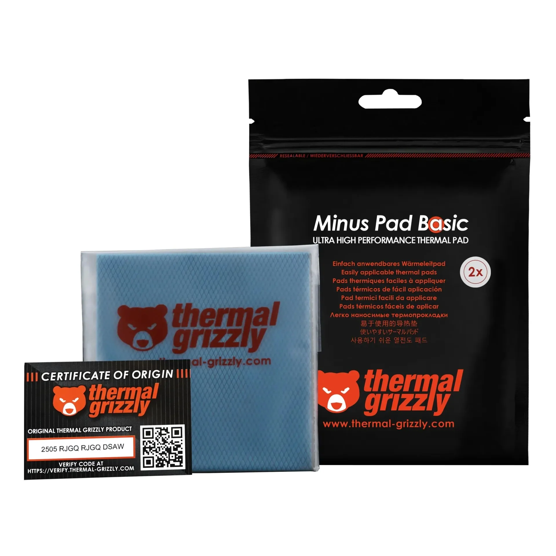 Thermal Grizzly Minus Pad Basic - 100x100x1.5mm 2 pcs. (TG-MP-B-100-100-15-2) - Image 4
