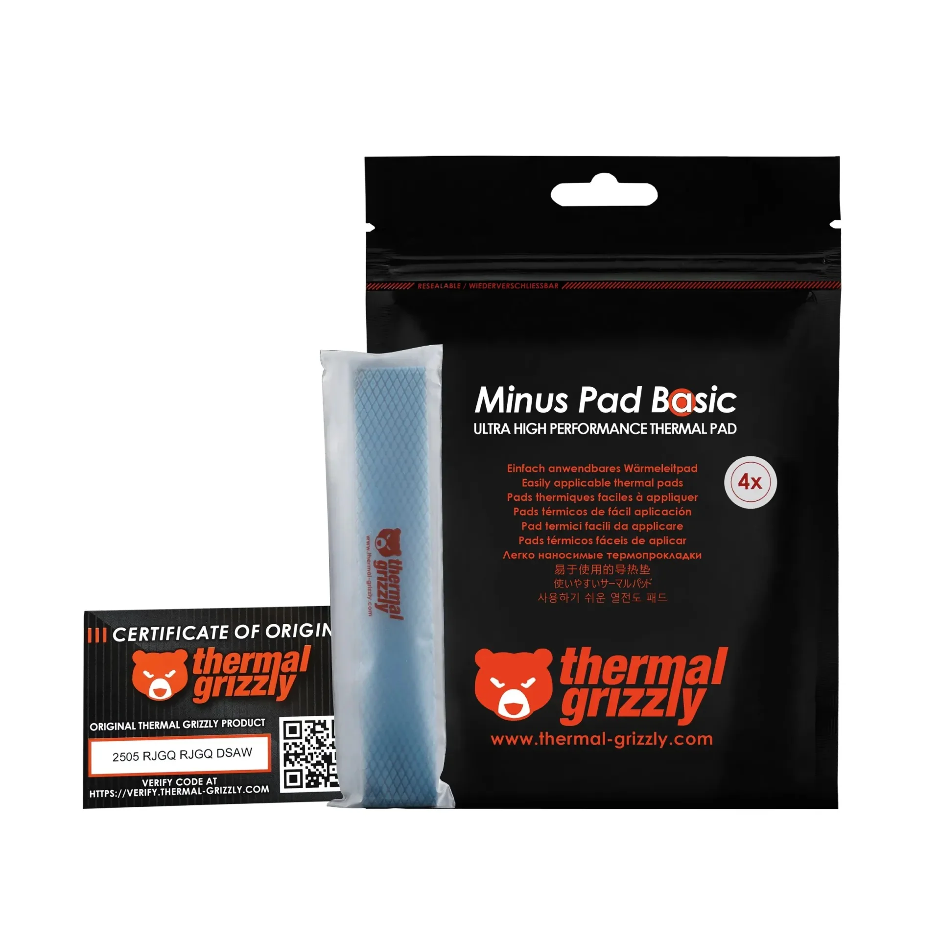 Thermal Grizzly Minus Pad Basic - 120x20x1.0mm 4 pcs. (TG-MP-B-120-20-10-4) - Image 8