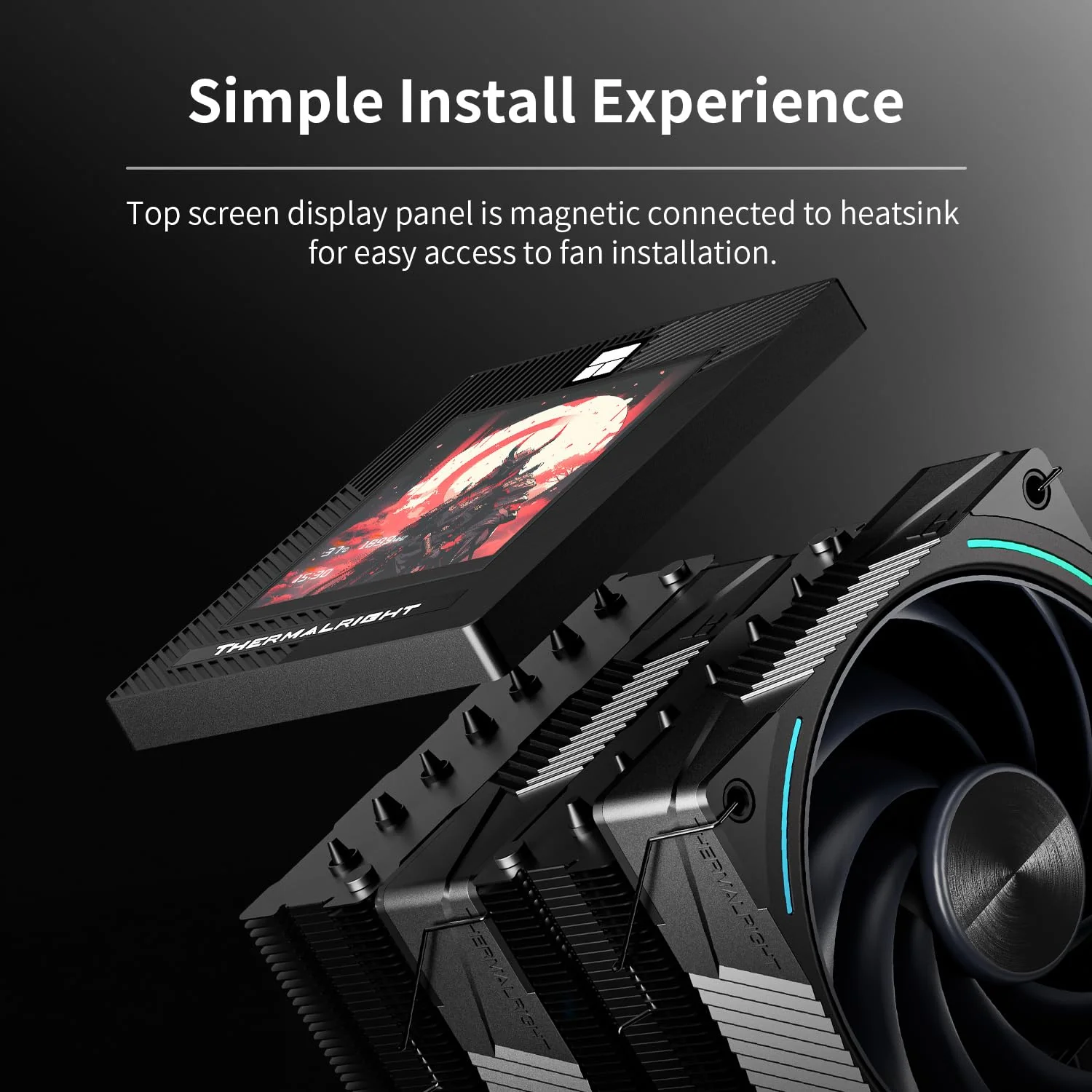 Thermalright Phantom Spirit 120 Vision Evo Dual Tower CPU Air Cooler (Black) - Image 5