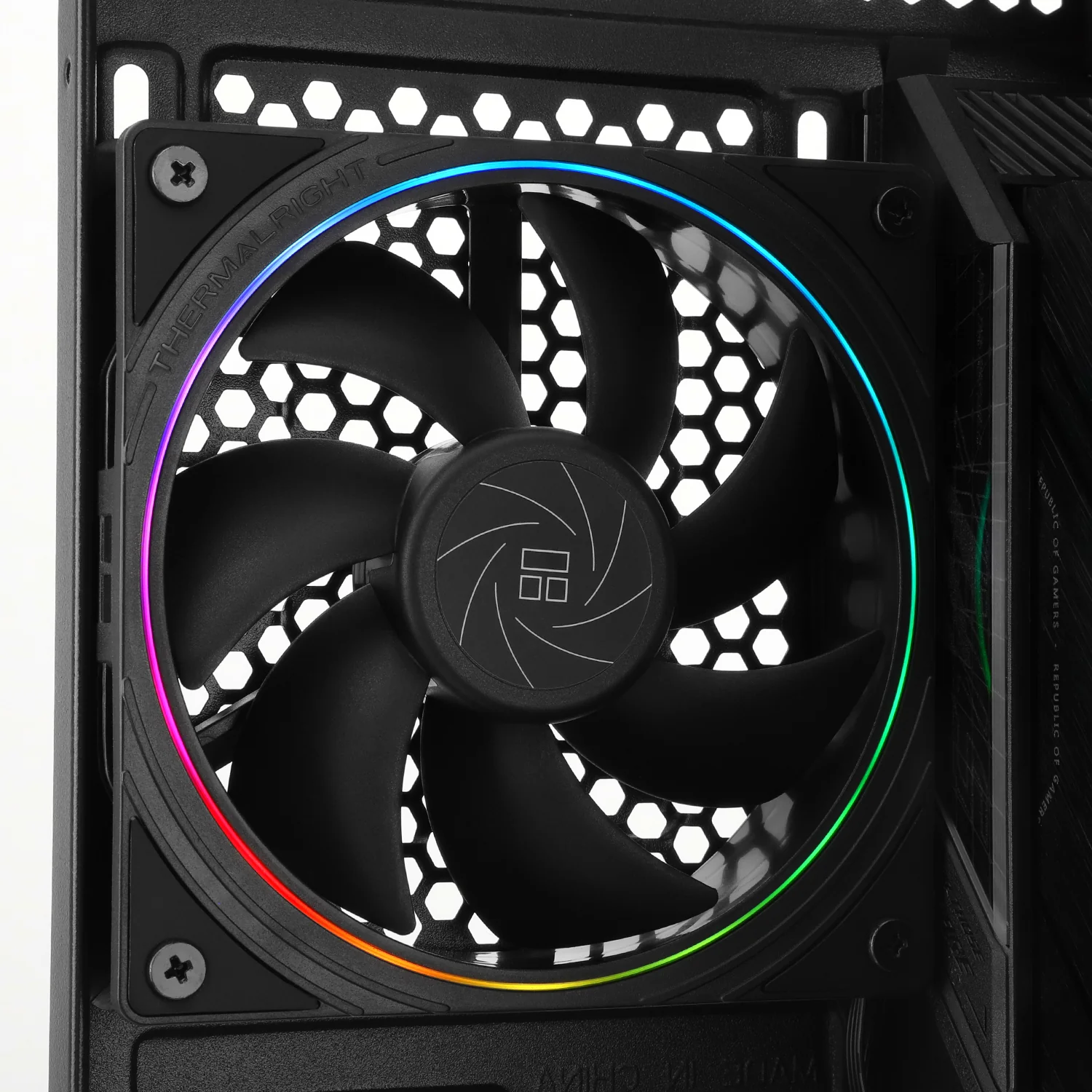 Thermalright TL-S12 120mm PWM ARGB Light Ring Case Fan (Black, White) (3-Pack) - Image 11