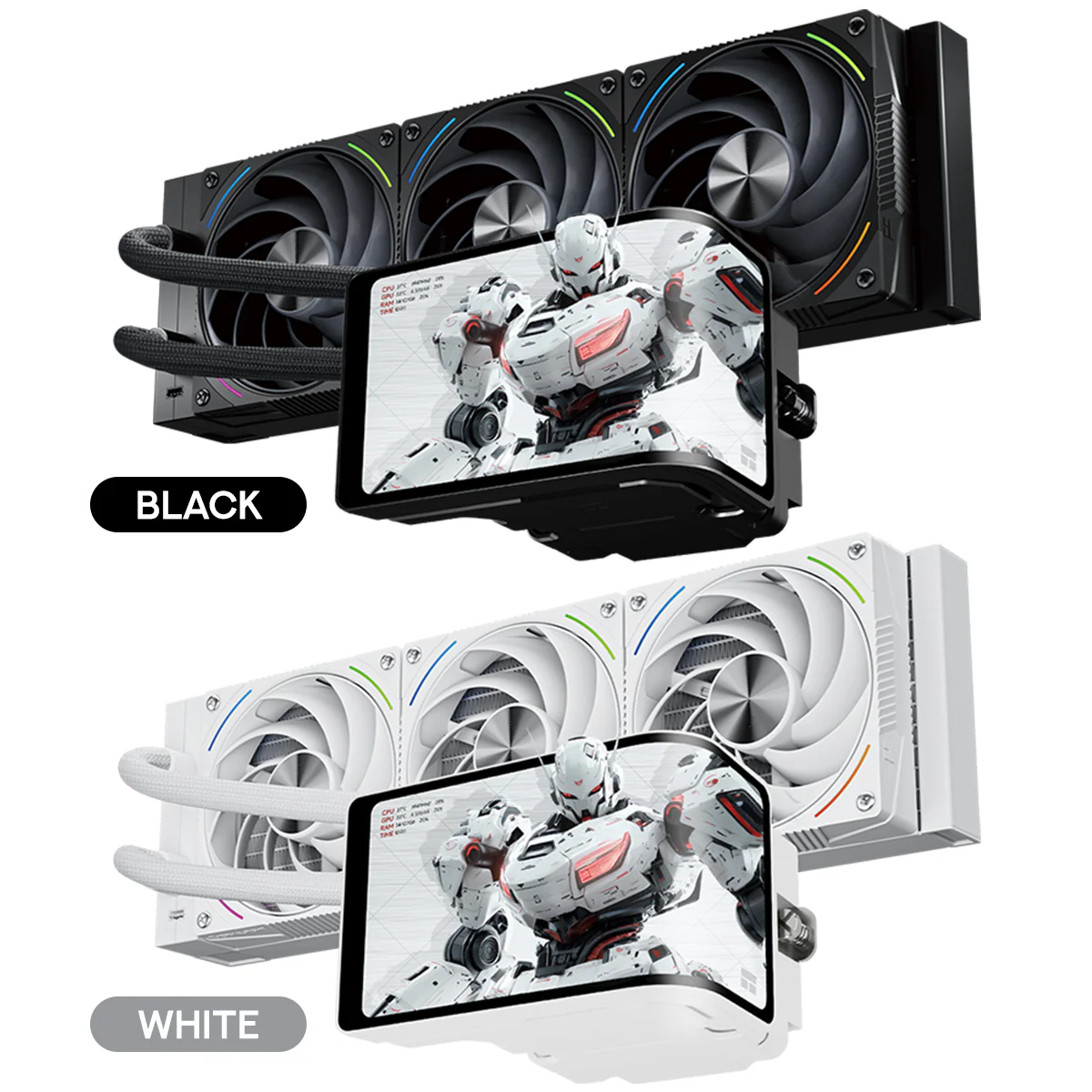 Thermalright Wonder Vision 360 Turbo ARGB AIO CPU Liquid Cooler (Black, White) - Image 11