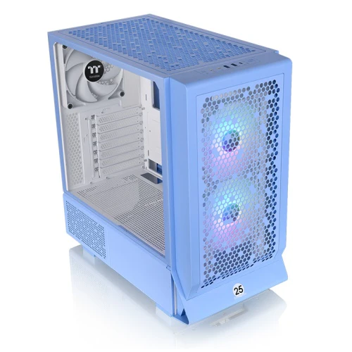 Thermaltake Ceres 330 TG RGB Mid Tower 4mm Tempered Glass PC Case(Black, Hydrangea Blue, Snow) - Image 11
