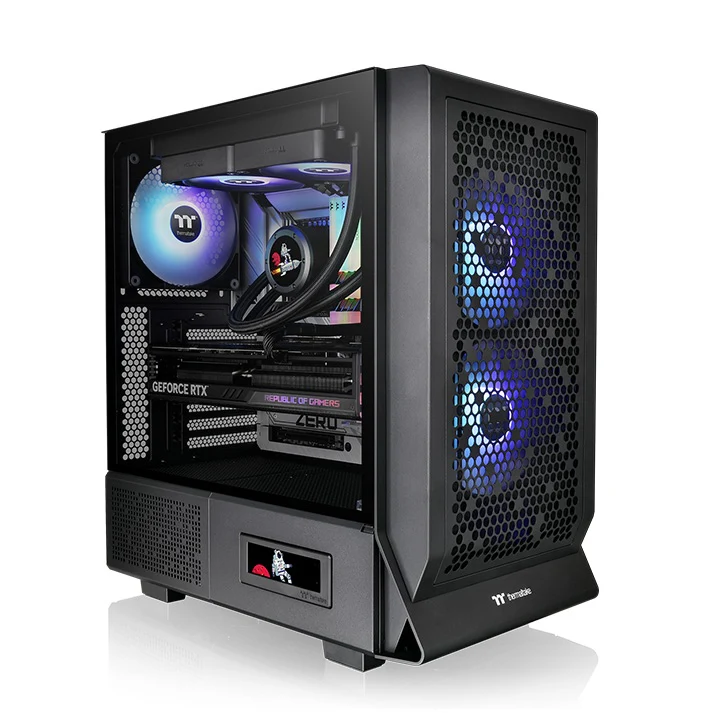 Thermaltake Ceres 330 TG RGB Mid Tower 4mm Tempered Glass PC Case(Black, Hydrangea Blue, Snow) - Image 20
