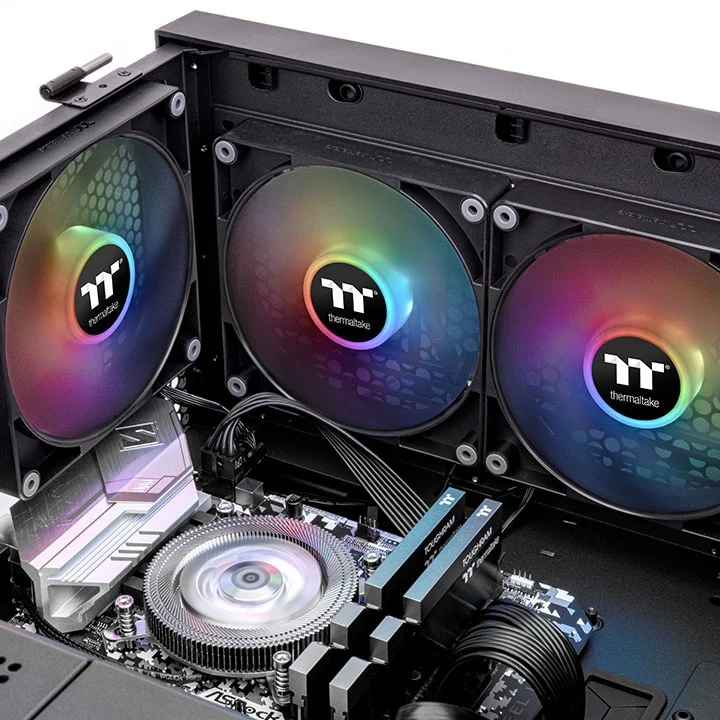 Thermaltake CT140 ARGB Sync PC Cooling Fan (2-Fan Pack) (Black, White) - Image 4