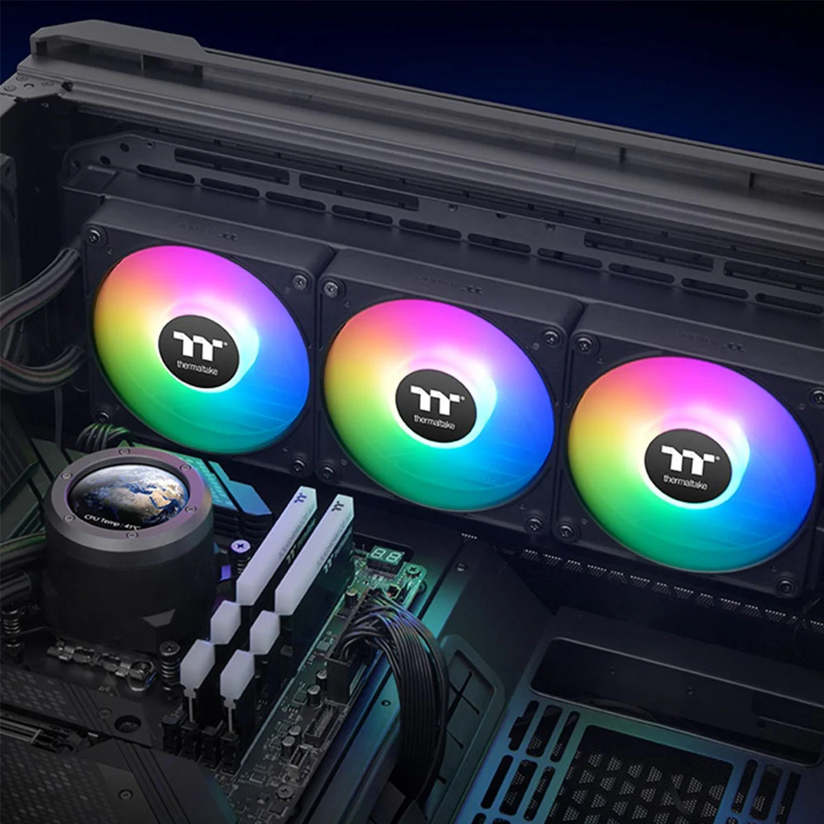 Thermaltake TH360 V2 Ultra EX ARGB Sync AIO Liquid Cooler (Black, Snow Edition) - Image 8
