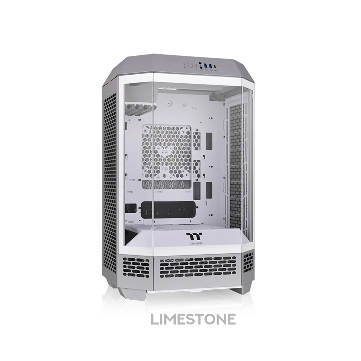 Thermaltake The Tower 300 Tempered Glass Micro ATX Tower Case (Bubble Pink, Peach Fuzz, Limestone, Gravel Sand) - Image 10