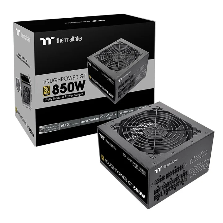 Thermaltake Toughpower GT 850W 80+ Gold Fully Modular Power Supply (Black, Snow) - Image 8
