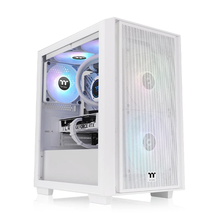 Thermaltake Versa H16 TG ARGB Micro Tower PC Case (Black, Snow) - Image 12