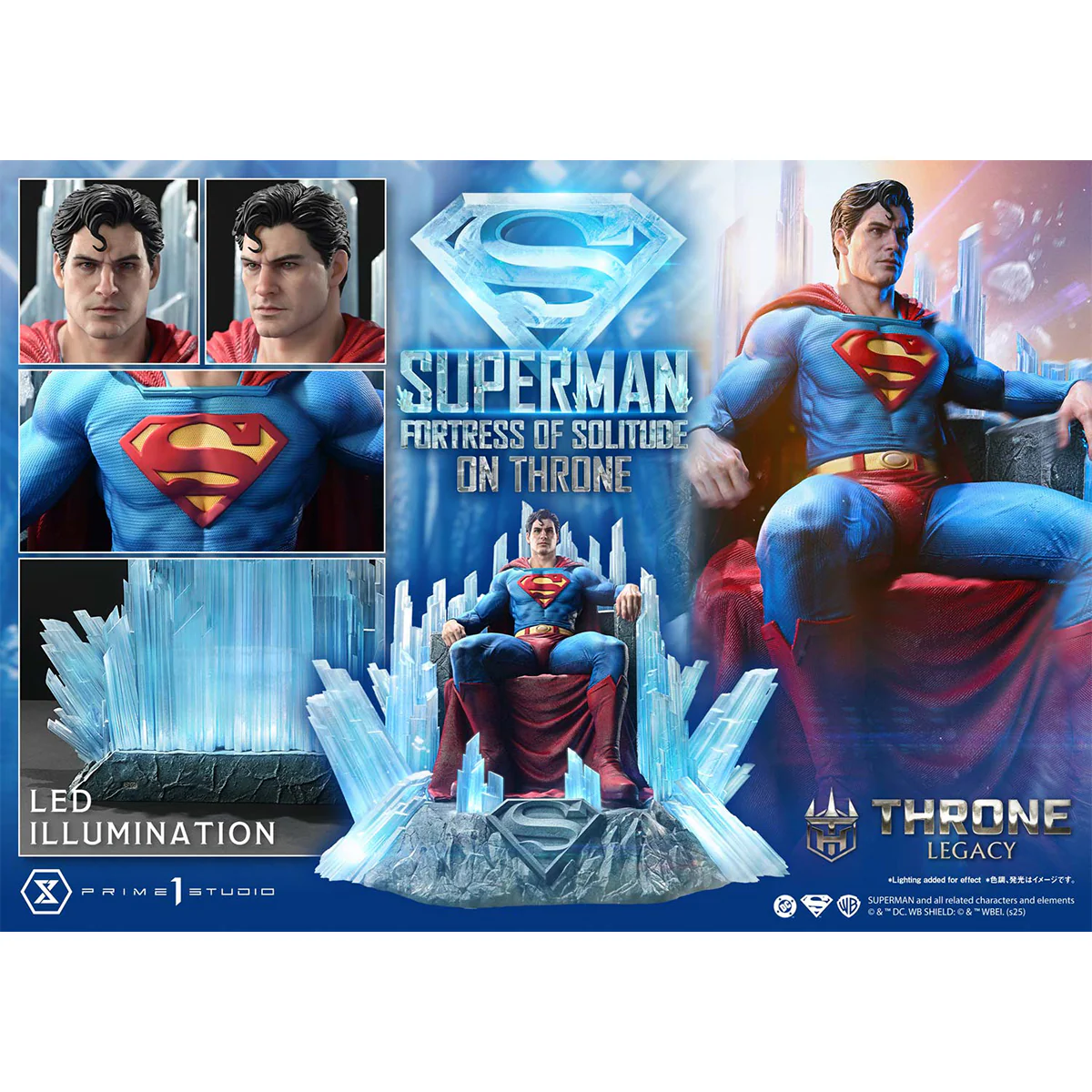 Throne Legacy Superman (Comics) Superman Fortress of Solitude on Throne (Design by Gabriele Dell'Otto) (Regular Version) Pre-Order Downpayment - Image 17