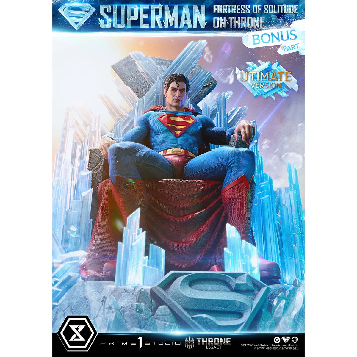 Throne Legacy Superman (Comics) Superman Fortress of Solitude on Throne (Design by Gabriele Dell'Otto) (Ultimate Bonus version) Pre-Order Downpayment - Image 4