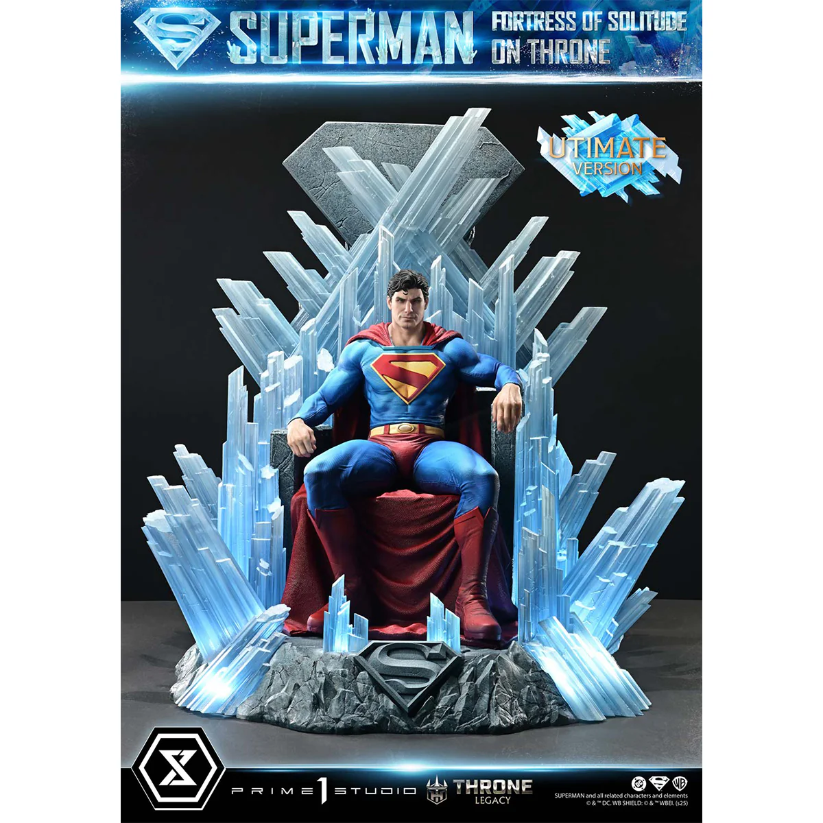 Throne Legacy Superman (Comics) Superman Fortress of Solitude on Throne (Design by Gabriele Dell'Otto) (Ultimate version)  Pre-Order Downpayment - Image 28