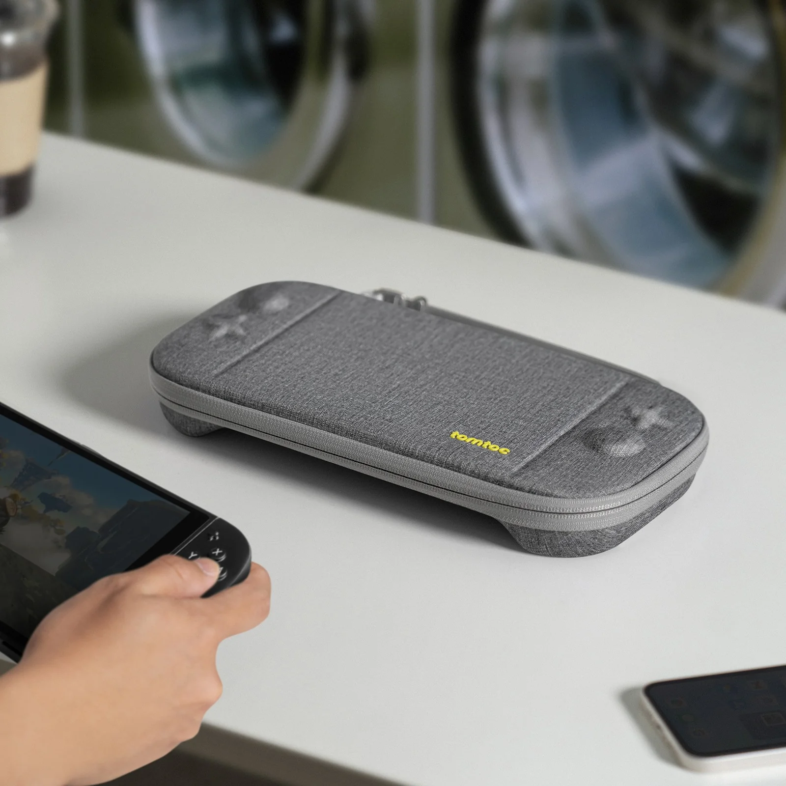 Tomtoc FancyCase G05 Slim Case for Nintendo Switch 2 (Black, Gray) - Image 19