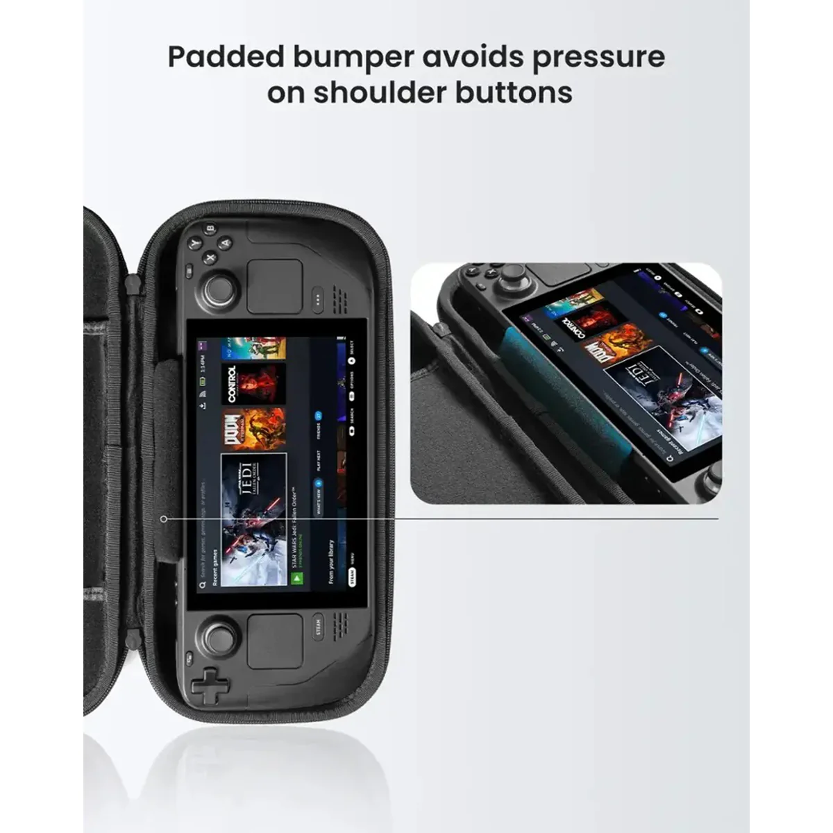 Tomtoc FancyCase G38 Slim Case For Steam Deck (Black) (G38M1D1) - Image 5