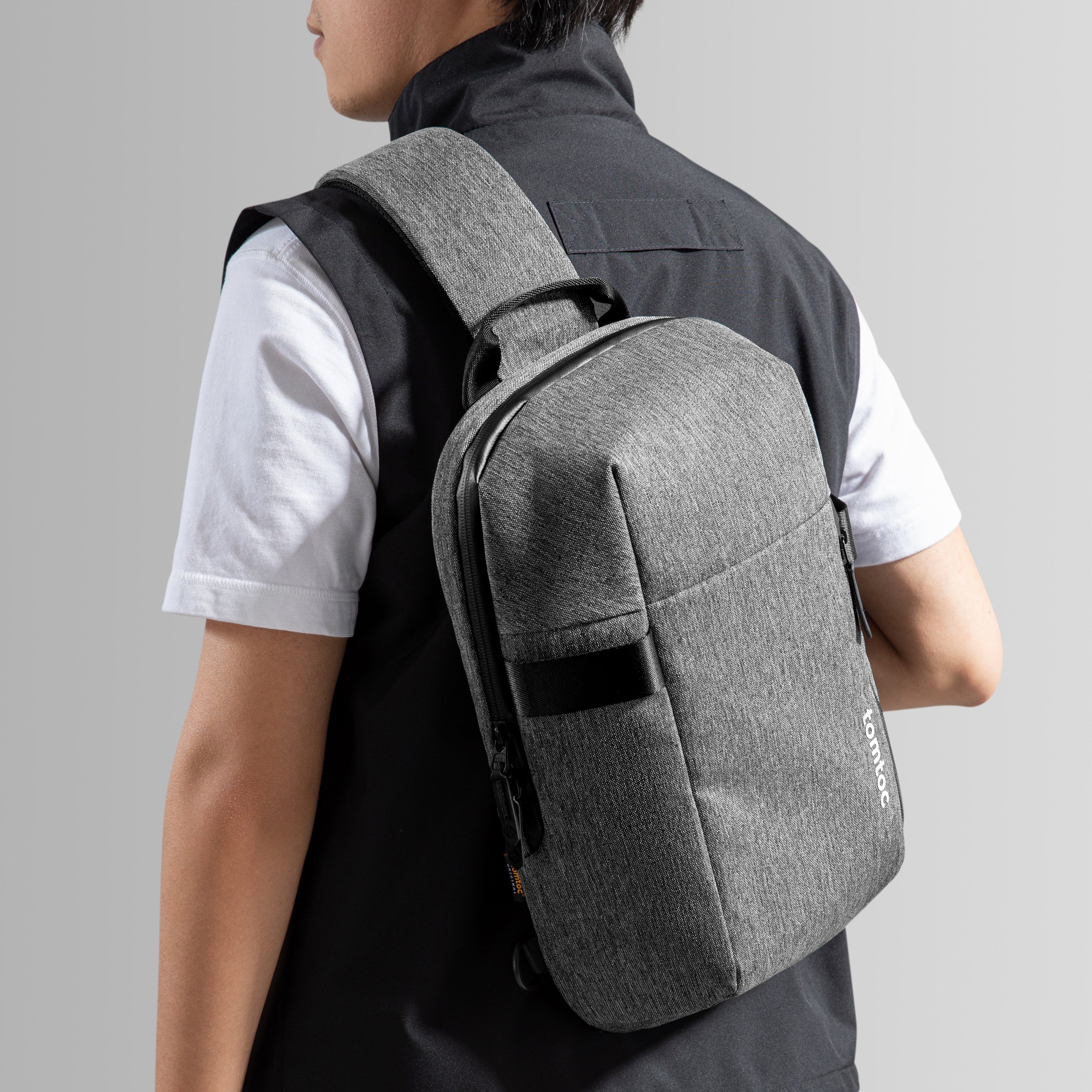 Tomtoc Navigator-T24 Sling Bag - 7L (Khaki, Gray) (T24M1K1, T24M1G3) - Image 9