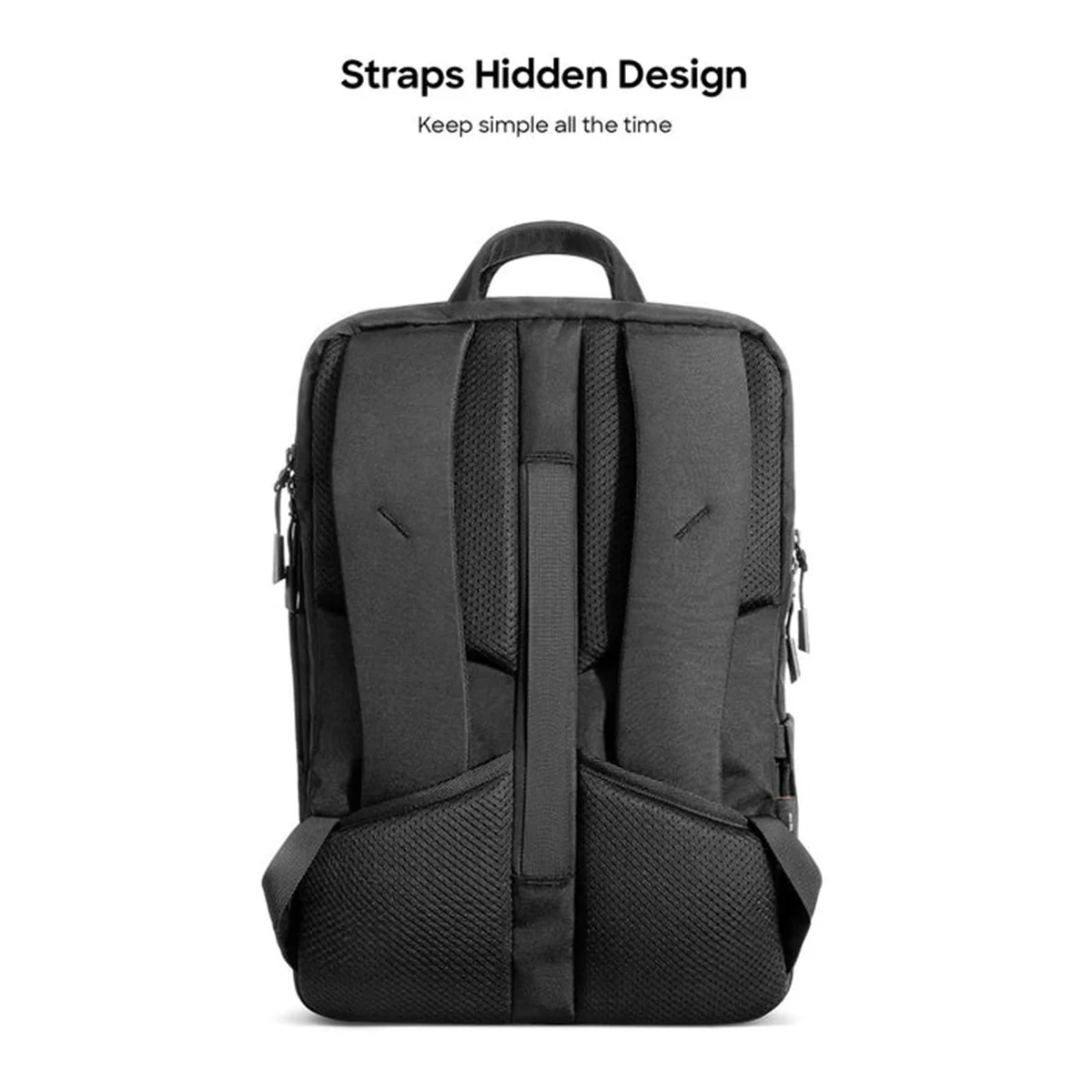 Tomtoc Navigator-T71 15.6" 24L Premium Urban Laptop Backpack (Black) (T71M2D1)  - Image 6