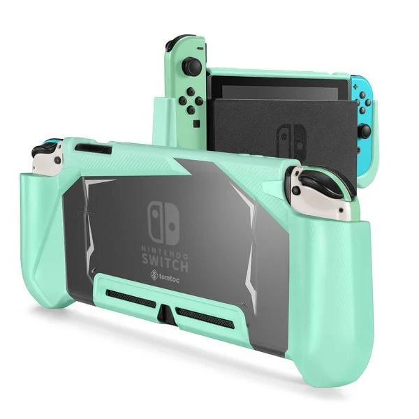 Tomtoc NSW Dockable Grip Case for Nintendo Switch (Turquoise) (A05-020T01)