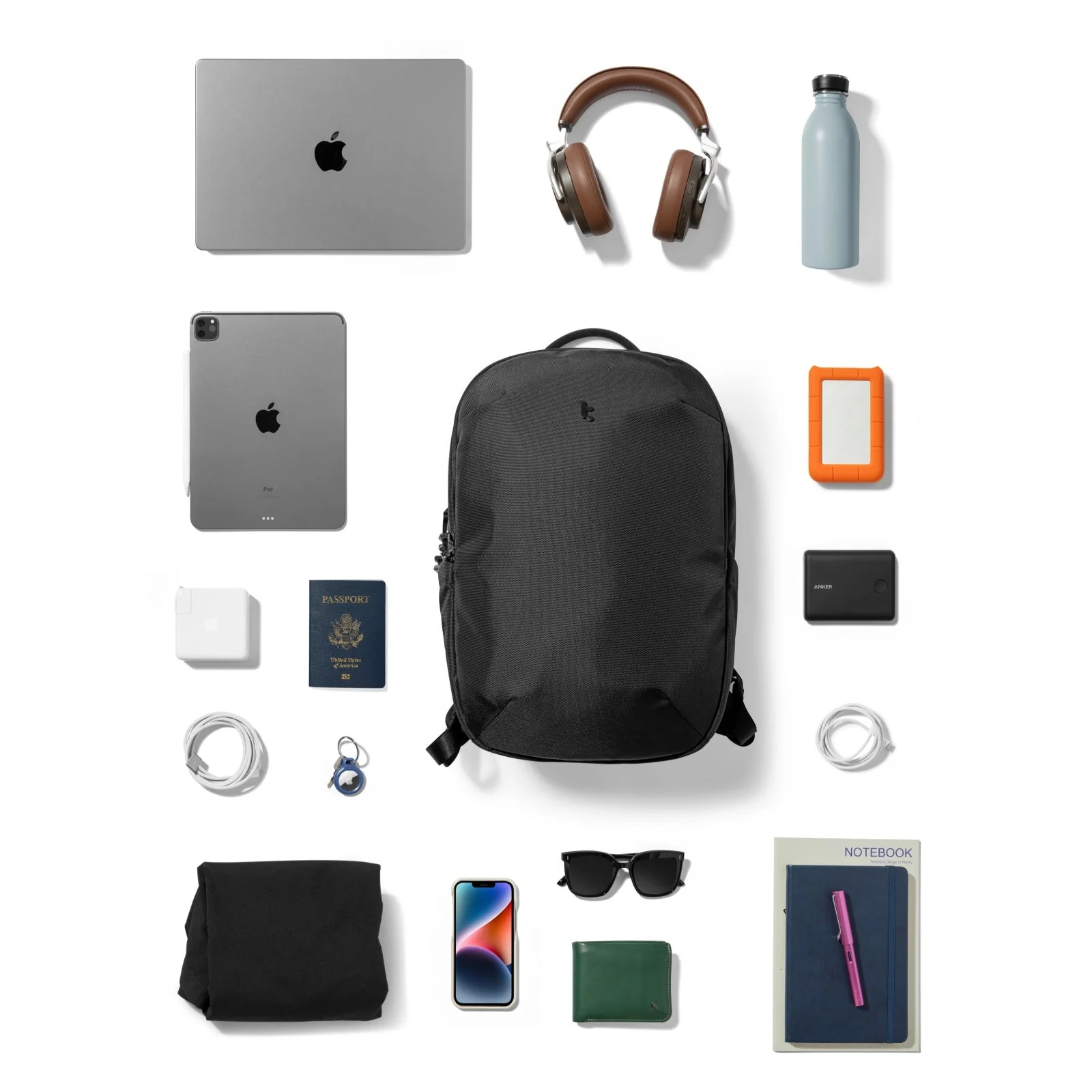 Tomtoc UrbanEx-T65 20L Laptop Backpack (Black) (T65S1D1) - Image 10