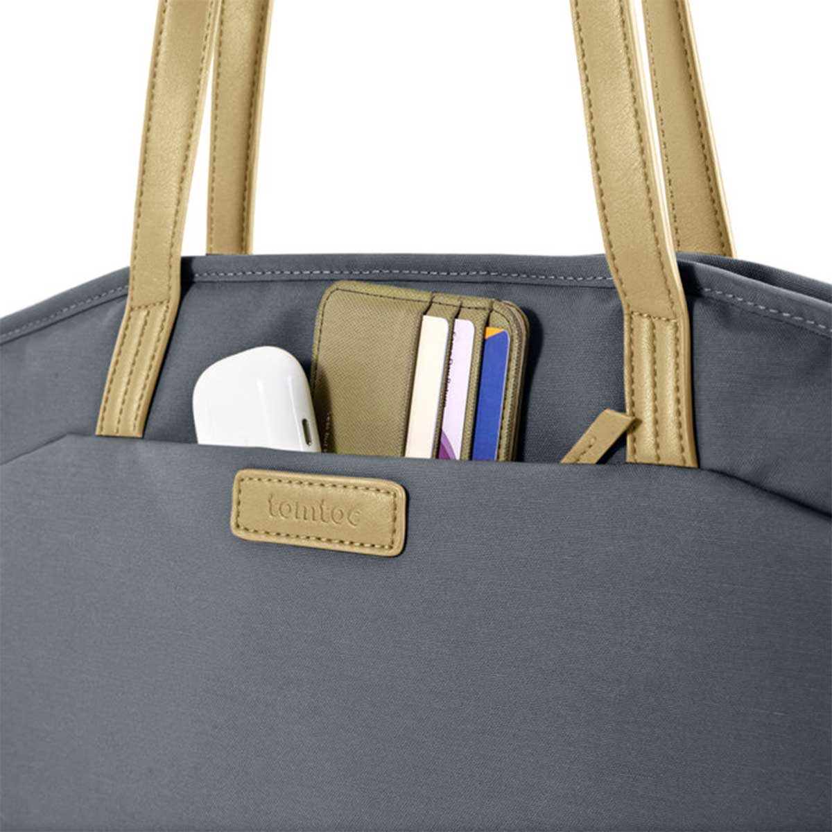 Tomtoc Versatile-T23 Laptop Tote Bag For Up To 16-Inch Macbook Pro (Grayish Blue) (T23L1B1) - Image 11