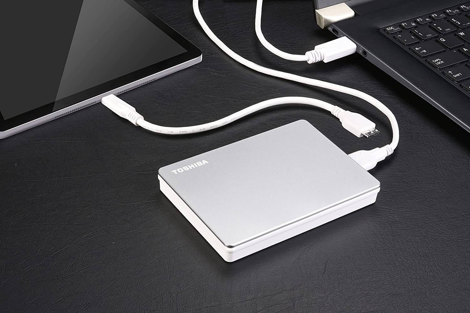 Toshiba Canvio Flex 1TB 2.5" USB 3.2 Portable External Hard Drive (Silver) - Image 5