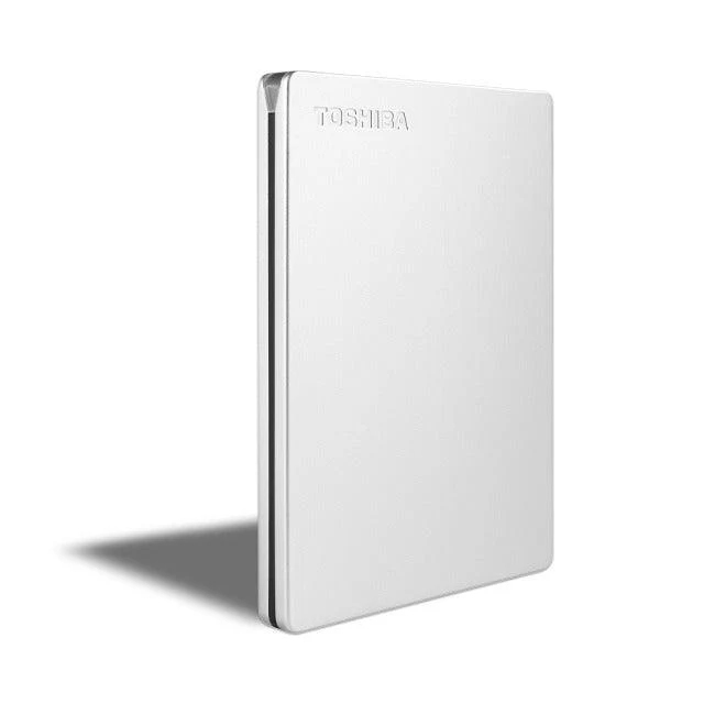 Toshiba Canvio Slim 1TB 2.5" USB 3.0 Portable External Hard Drive (Silver) - Image 2
