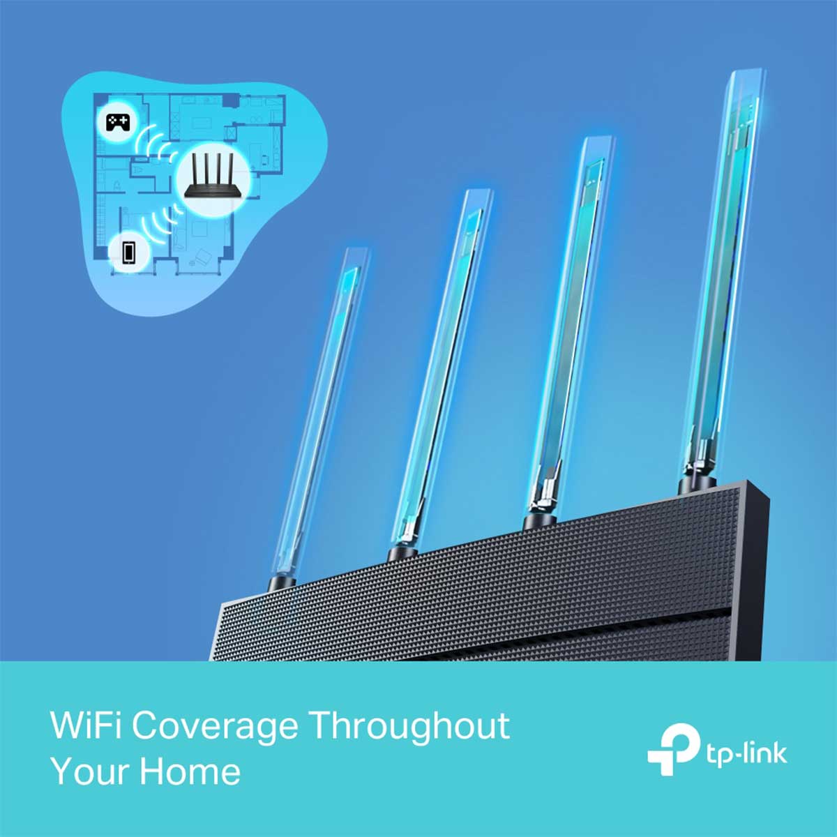TP-Link AX1500 Next-Gen WiFi 6 Router (Archer AX12) - Image 4