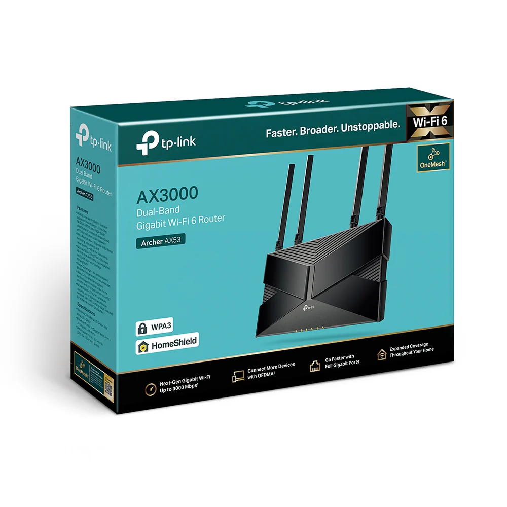 TP-Link AX3000 Dual-Band Gigabit WiFi-6 Router (Archer AX53) - Image 5