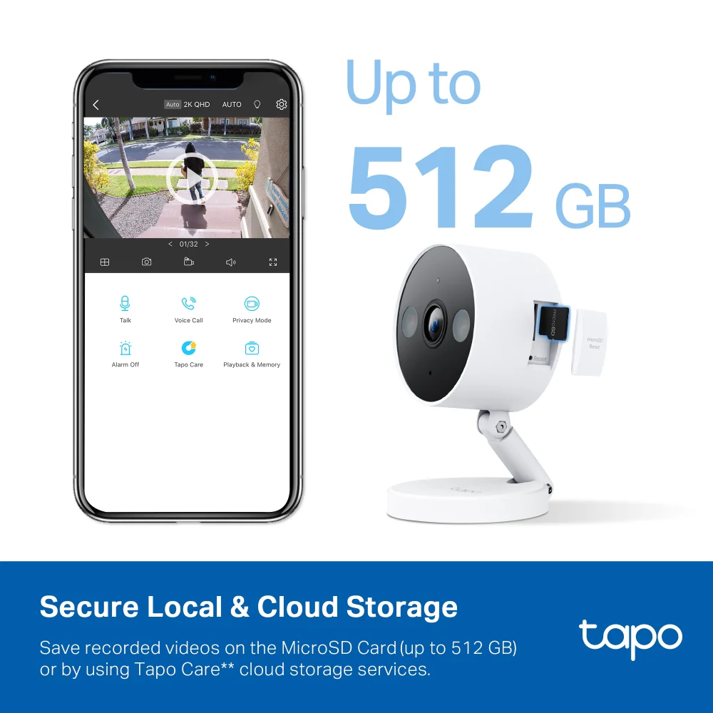 TP-Link Tapo C120 2K QHD Indoor/Outdoor Wi-Fi Home Security Camera - Image 6