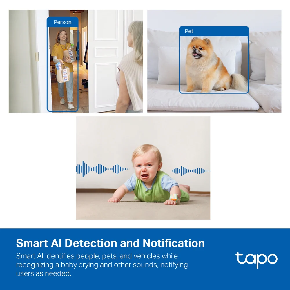 TP-Link Tapo C125 2K QHD AI Home Security Wi-Fi Camera - Image 5