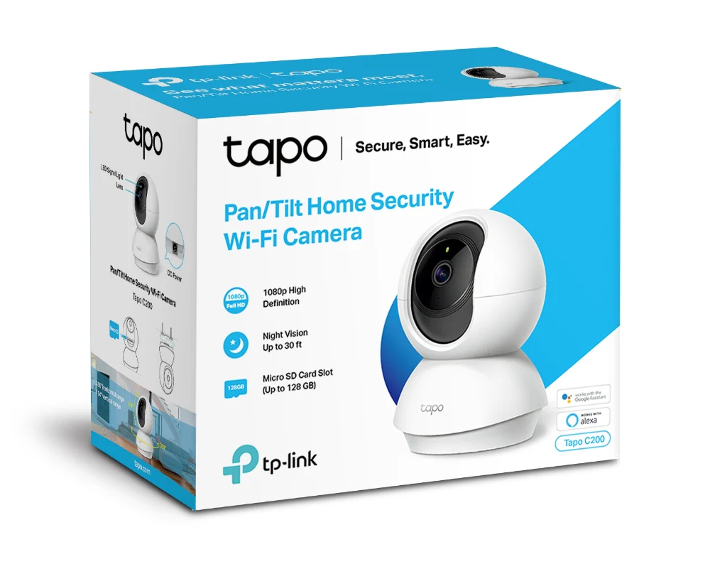 TP-Link TAPO C200 1080P Pan/Tilt Home Security Wi-Fi Camera - Image 6