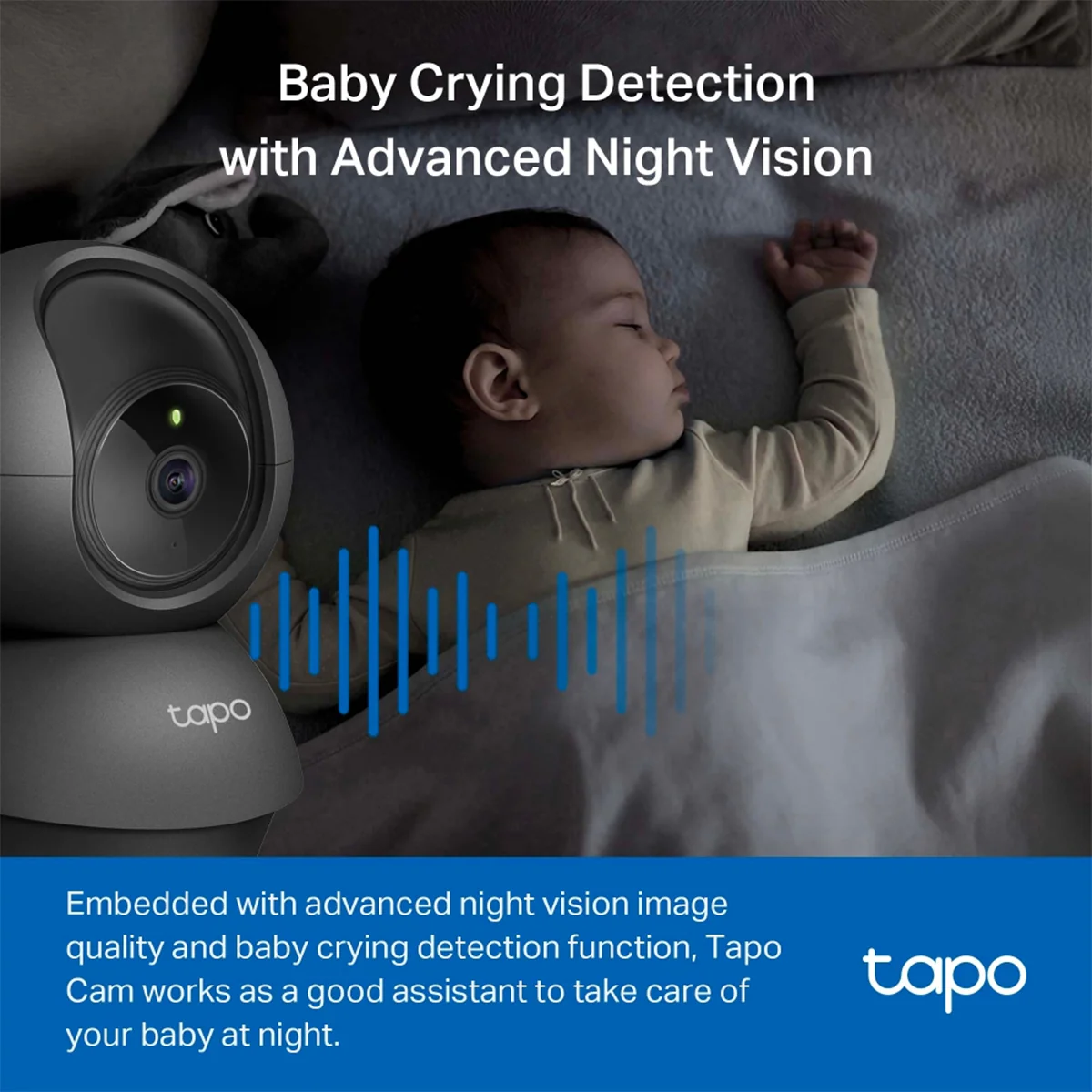 TP-Link Tapo C201 1080p FHD Pan/Tilt Home Security Wi-Fi Camera - Image 4