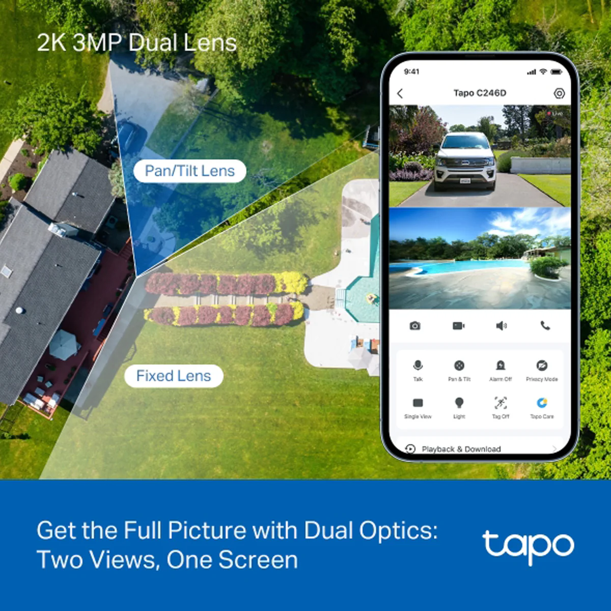 TP-Link Tapo C246D Indoor/Outdoor Dual Lense Pan/tilt Security Camera - Image 4