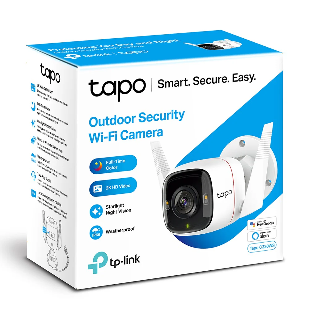TP-Link TAPO C320WS 4MP Outdoor Security Wi-Fi Camera - Image 4